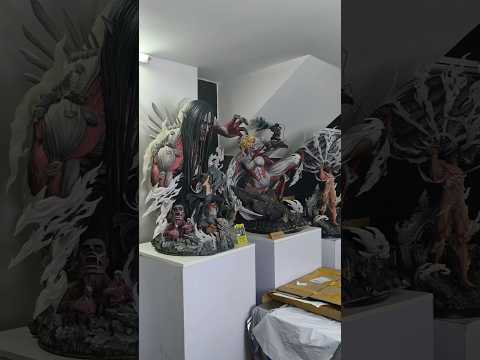 Attack on Titan Collection 🥵🔥 Hertz Studio #aot #statue #erenyeager #mikasa