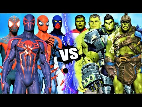 TEAM SPIDER-MAN vs HULK ARMY