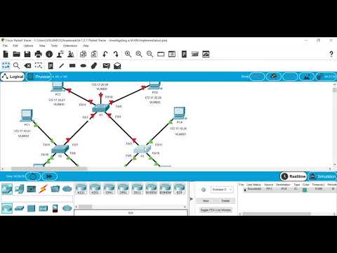 6.1.2.7 Packet Tracer: investigación de la implementación de una VLAN
