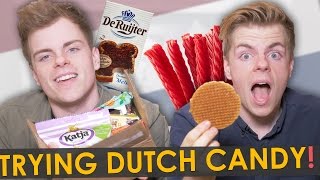 BRITISH TWINS TRY DUTCH CANDY | NikiNSammy