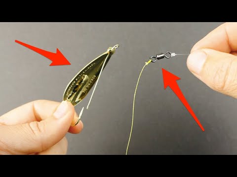 YouTube video about: How to tie a spoon to fishing line?