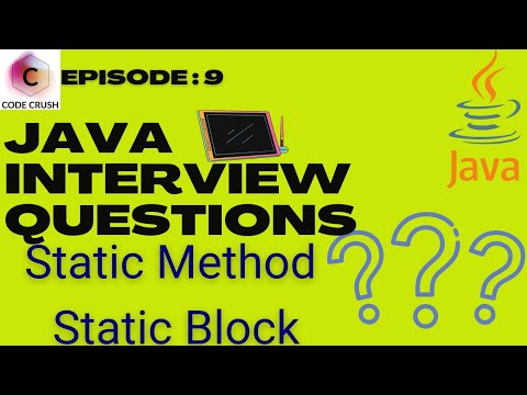 Java Interview Questions And Answers Java Static Method Static Block Static Main Method