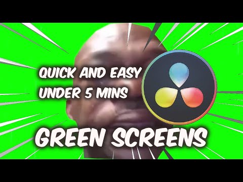 Davinci Resolve 15/16/17 - Easy GREEN SCREEN Tutorial