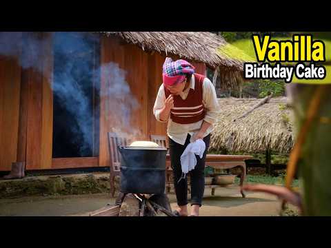 Classic Vanilla Birthday Cake Recipe | Easy Homemade Cake by Ly Thi Ca