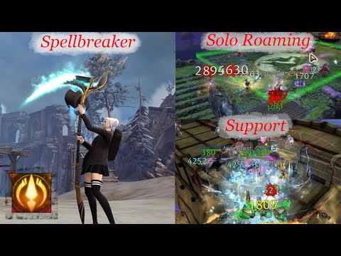 Spear & Staff Spellbreaker - GW2 WARRIOR SOLO ROAMING + Havoc support Spellbreaker Bonus