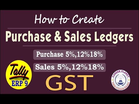 Tally ERP 9 GST Accounting Entries in Tally Hindi |GST Ledgers CGST SGST IGST Sales Purchase