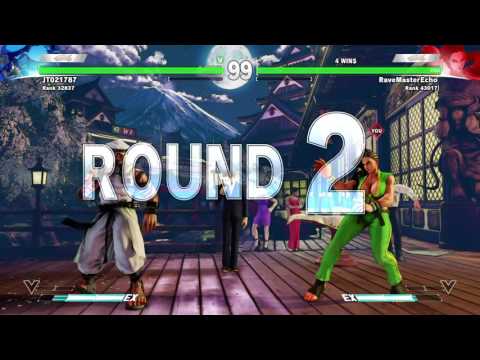 STREET FIGHTER V (BETA) Match #5 Laura Vs Rashid