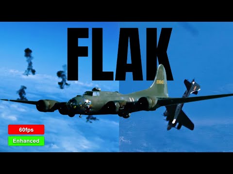 What It Was Like To Fly a B-17 Through Flak, WW2 Enhanced Footage | Documentary #history #wwII