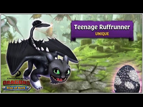 NEW TEENAGE RUFFRUNNER (NIGHT LIGHT DRAGON) | DRAGONS: RISE OF BERK