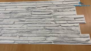 3D obkladový omyvatelný panel PVC Křemen šedý 490x980mm