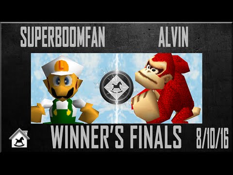 Darkhouse 12 Winners Finals - SuPeRbOoMfAn (Luigi) Vs. Alvin (Donkey Kong) Super Smash Bros - SSB64