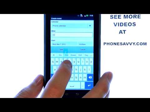 Motorola Droid 4:  How Do I Set Calendar Reminders?