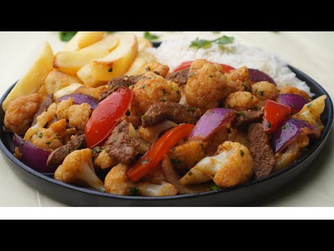 SALTADO de COLIFLOR con CARNE
