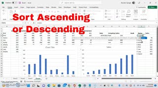 Bar Chart Automatically Sort in Ascending or Descending Order In Microsoft Excel! #howto #trending
