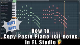 How to Copy Paste Piano roll notes in FL Studio