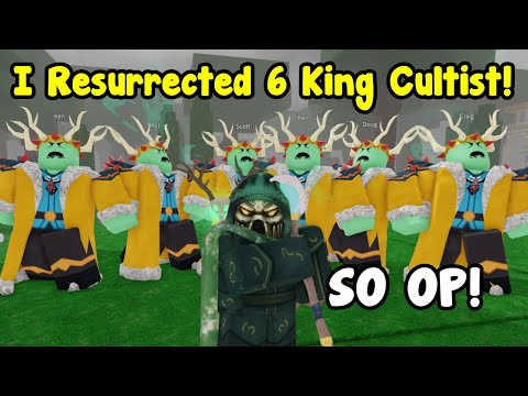 Unlocked Necromancer! Resurrect Full Team King Cultist In 99 Nights in the Forest Roblox!