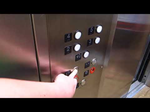 STRANGE Thyssenkrupp? Hydraulic Elevator at BeachView Motel, Clearwater Beach, FL