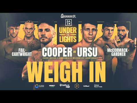 LIVE Weigh-In | Owen Cooper vs Constantin Ursu | Under the Lights ⚡️