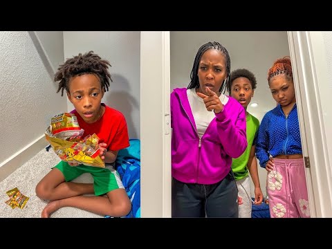 Sibling GETS CAUGHT Eating His Sister's CANDY, Instantly Regrets It