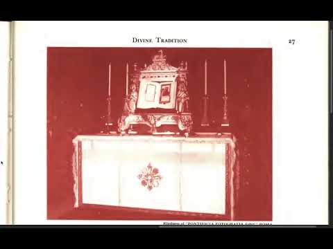 Lesson 9 - DIVINE TRADITION - Bishop Louis Morrow (My Catholic Faith, 1962 ed.)