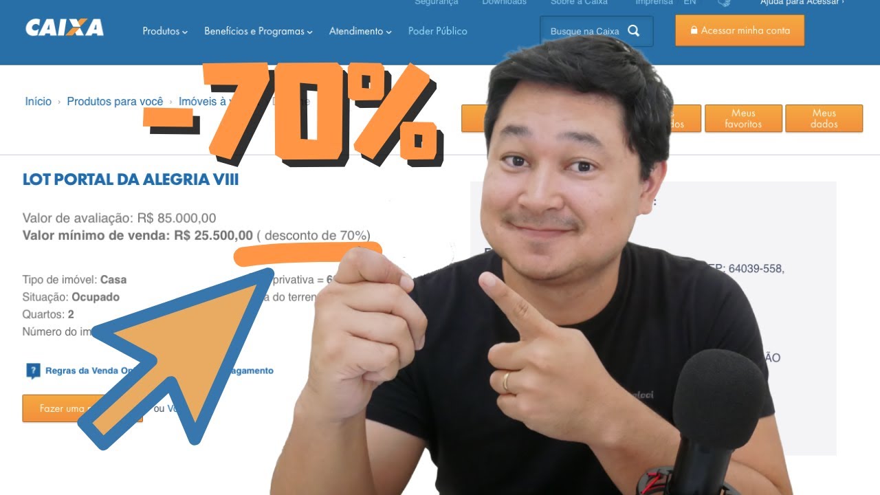 COMO ENCONTRAR OS IMÓVEIS DA CAIXA, descontos de 70% é muito melhor que leilão