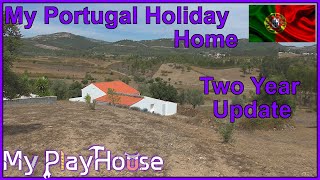 My Portuguese Playhouse two Years - Insulating a Door - 1420