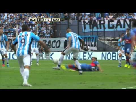 Gol de Romero. Racing 1 - Tigre 0. Fecha 9. Primera División 2016.