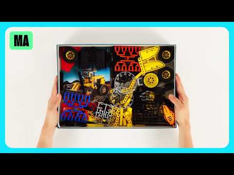 Конструктор 10 в 1 Clementoni Bulldozer серия Science & Play 200 деталей (8005125173747)