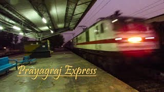 preview picture of video 'India's Royal Train | The Glorious Prayagraj Express Breaks Dawn at Bindki at 110 kmph !!! NCR Pride'