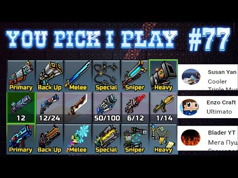 You Pick,I Play! #77 - Pixel Gun 3D (Can we get 400 likes?)