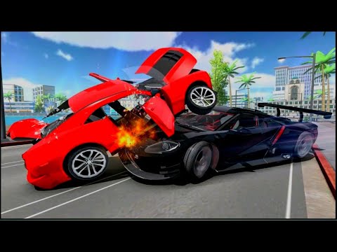 Real Mega Car Crash Driving 3D - Extreme Car Beam Jump Demolition Derby Android Gameplay - #2