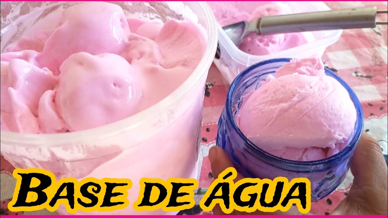 🔥500 ml de água fiz mais de 3 litros de sorvete  - receitas simples #sorvetecaseiro