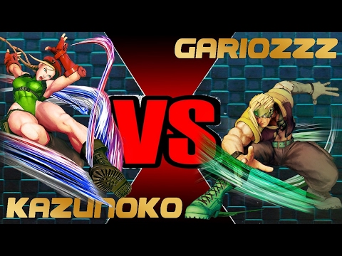SFV - KAZUNOKO ( CAMMY ) VS GarioZzz ( NASH )-  HD street fighter V VERSION 2