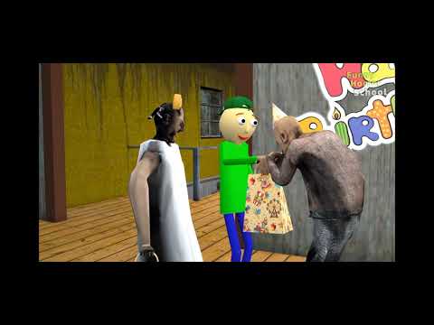 Granny, Grandpa, vs Minecraft steve, funny horror school animation
