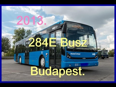 284E Busz BKV. (Traffic Camera) Budapest.  2013.