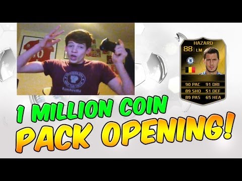 FIFA 14 - HUGE 1 MILLION COINS PACK OPENING LIVE REACTIONS! INFORM + BEAST PLAYER!