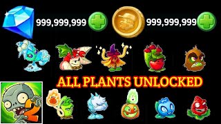HOW TO GET UNLIMITED COINS AND GEMS IN Plants vs Zombies 2 [] ALL PLANTS UNLOCKED
