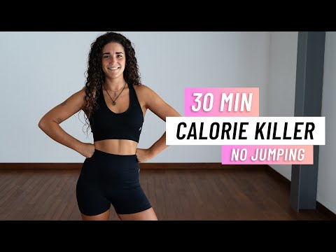 30 MIN FULL BODY HIIT WORKOUT NO JUMPING No Equipment No Repeats