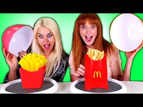 Squishy Food VS Real Food Challenge!!! Video