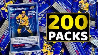 Opening 200 Packs of 2026-27 Upper Deck Tim Hortons Hockey Cards - NHL Trading C