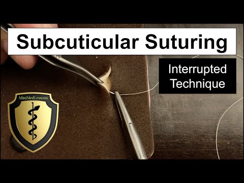 SUTURE Tutorial: Subcuticular Interrupted Suture - HD step-by-step instructions!