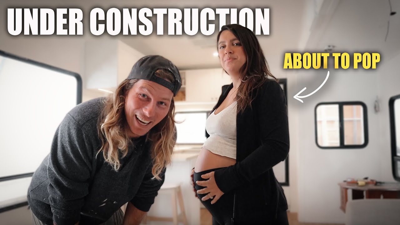 Renovating NINE months pregnant! | Full Kitchen Rebuild in our RV! | Vlog 268
