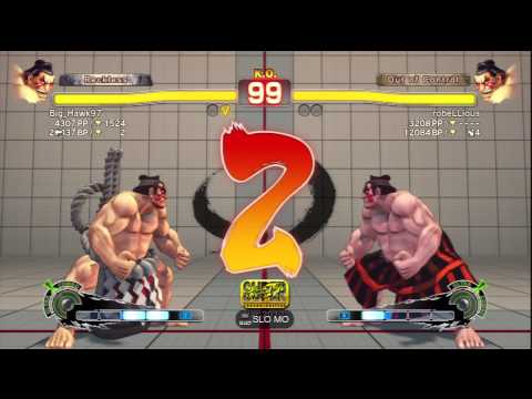 Big_Hawk97 [E.Honda] Vs robeLLious [E.Honda] SSF4 AE Online Ranked Matches - PSN