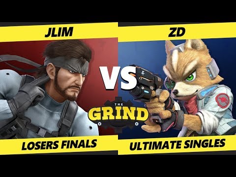 The Grind 115 Losers Finals - JLim (Snake, Pikachu) Vs. ZD (Fox) Smash Ultimate - SSBU