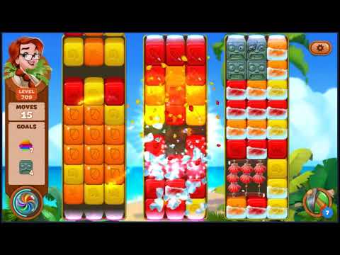 Lost Island Blast Adventure Level 709 - NO BOOSTERS 🏝️ | SKILLGAMING ✔️