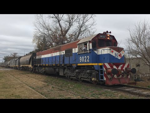 [4K] Tren de tolvas graneras de NCA con destino a Rio Primero pasando por Marcos Juárez!!!!!!