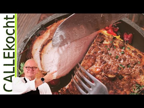 Saftiger Schweinebraten mit bester Soße im Backofen. Geniales Rezept