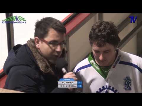 Rozhovory při posledním semifinálovém zápase mezi HC Rodos a Wikov Hronov