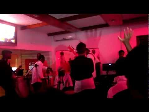 Irene Logan sings happy birthday for Reggie Rockstone.MOV