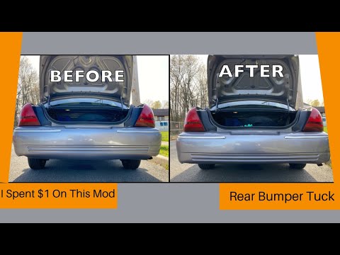 Crown Victoria/Mercury Grand Marquis Rear Bumper Tuck. The CHEAPEST Mod You Can Do To Your Panther.